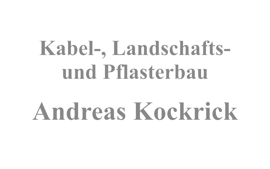 Pflasterbau Kockrick